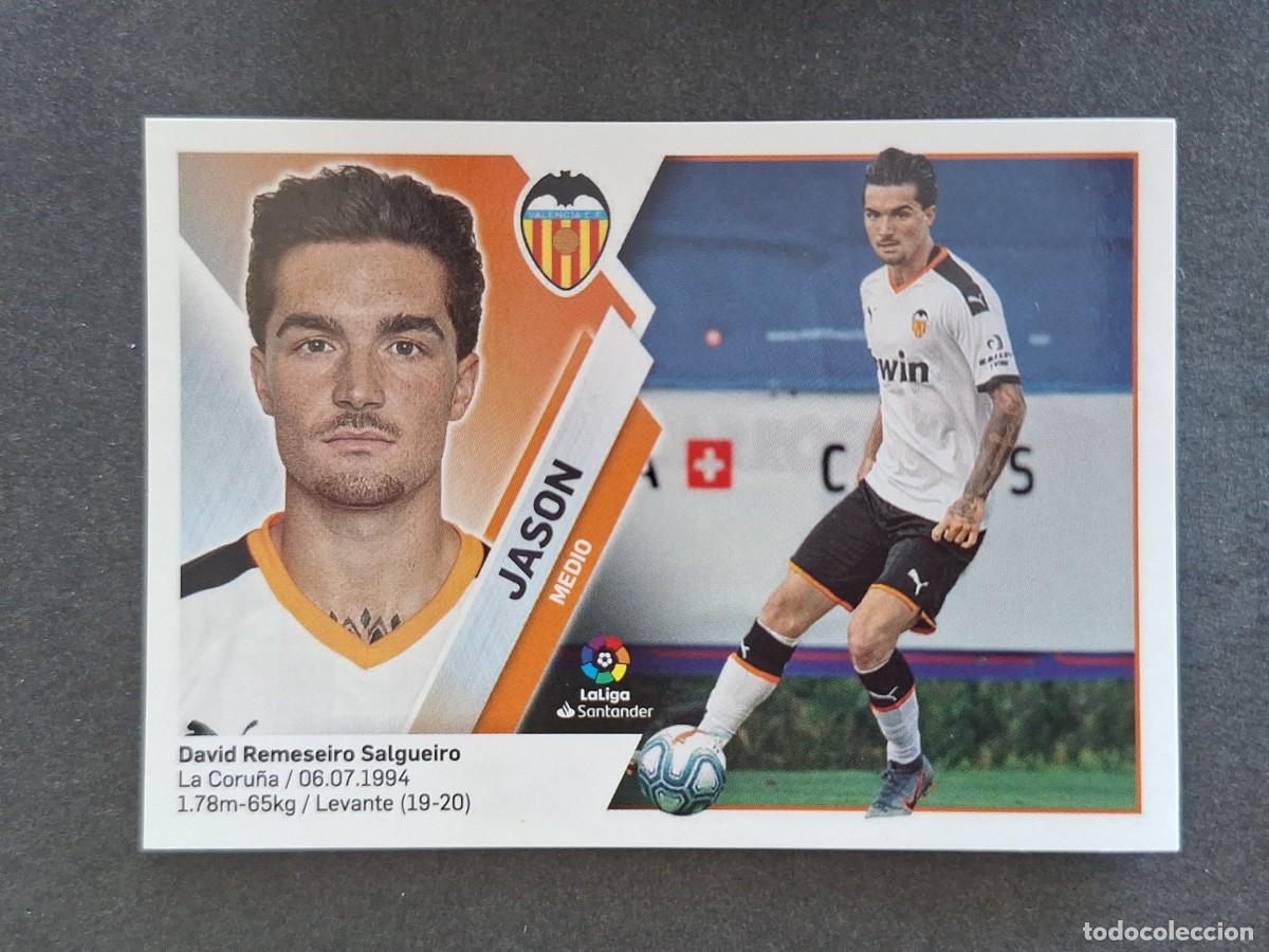 Cromos de f&uacute;tbol: L2 JASON VALENCIA C. F. FICHAJE 14 LIGA ESTE 2019 2020 19 20 NUNCA PEGADO SIN PEGAR