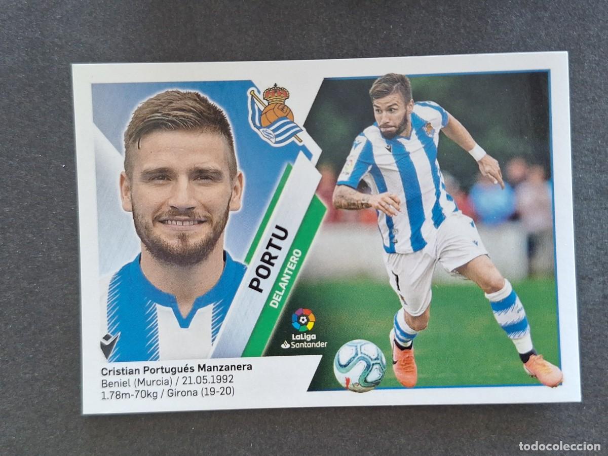 Cromos de f&uacute;tbol: L2 PORTU REAL SOCIEDAD FICHAJE 15 LIGA ESTE 2019 2020 19 20 NUNCA PEGADO SIN PEGAR