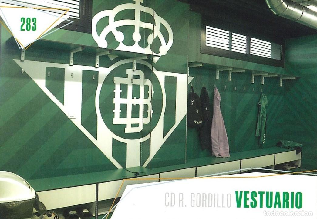 Cromos de f&uacute;tbol: FUTBOL - BETIS CARDS - 2025-2026 - 25-26 - REAL BETIS - 283 - CIUDAD DP. RAFAEL GORDILLO - VESTUARIO