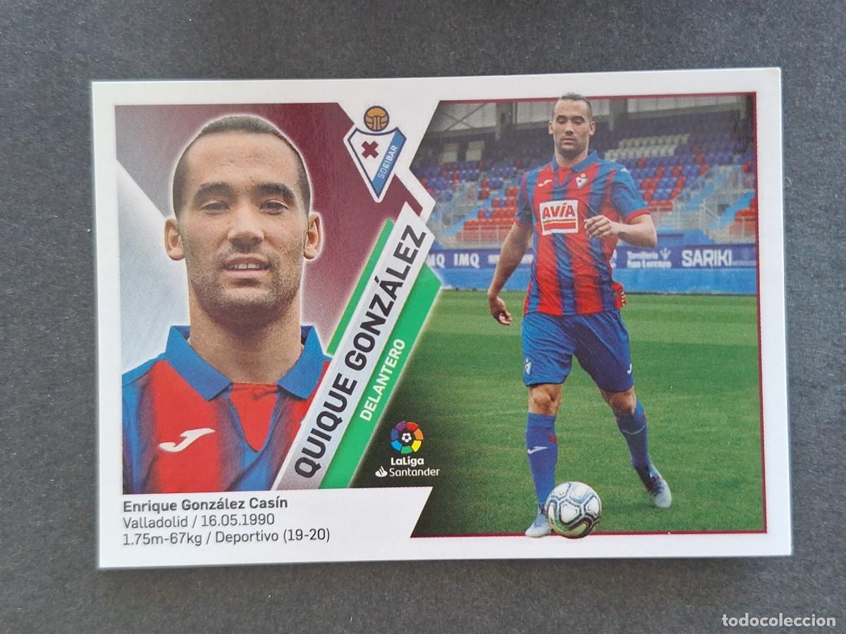 Cromos de f&uacute;tbol: L2 QUIQUE GONZALEZ S. D. EIBAR FICHAJE 21 LIGA ESTE 2019 2020 19 20 NUNCA PEGADO SIN PEGAR