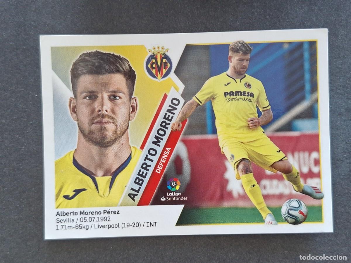 Cromos de f&uacute;tbol: L2 ALBERTO MORENO VILLARREAL C. F. FICHAJE 22 LIGA ESTE 2019 2020 19 20 NUNCA PEGADO SIN PEGAR