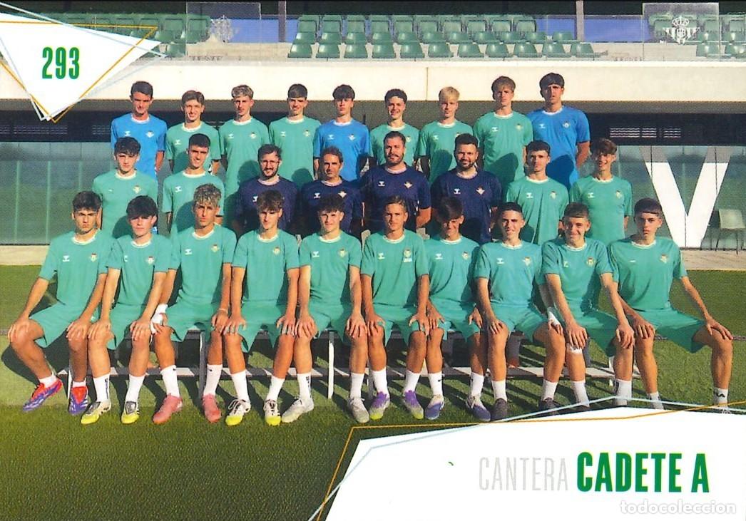 Cromos de f&uacute;tbol: FUTBOL - BETIS CARDS - 2025-2026 - 25-26 - REAL BETIS - 293 - CANTERA - CADETE A