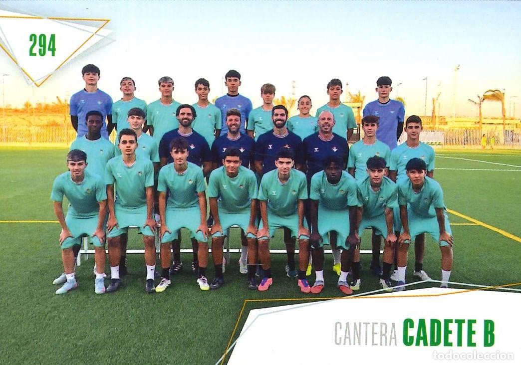 Cromos de f&uacute;tbol: FUTBOL - BETIS CARDS - 2025-2026 - 25-26 - REAL BETIS - 294 - CANTERA - CADETE B
