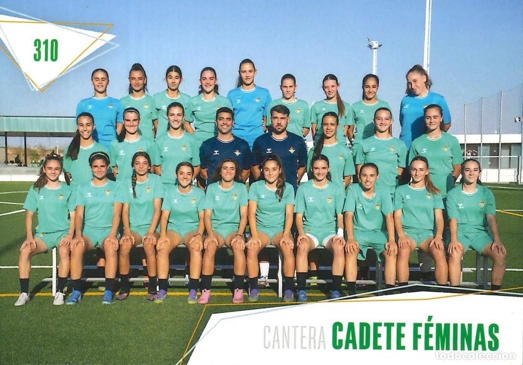 Cromos de f&uacute;tbol: FUTBOL - BETIS CARDS - 2025-2026 - 25-26 - REAL BETIS - 310 - CANTERA - CADETE FEMINAS