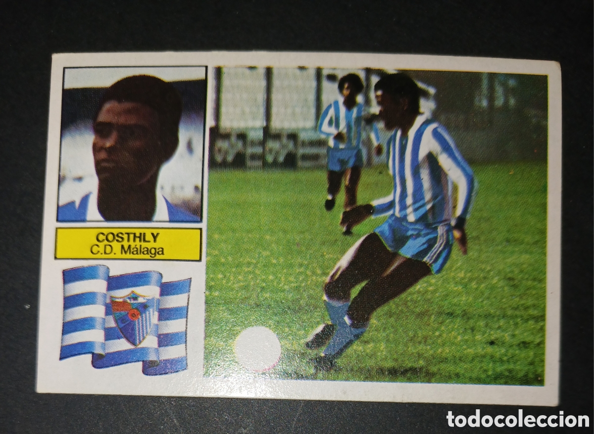Cromos de f&uacute;tbol: CROMO COSTHLY CD M&Aacute;LAGA EDICIONES ESTE LIGA 1982 83 1982 1983 ULTIMO FICHAJE SIN PEGAR NUNCA PEGADO