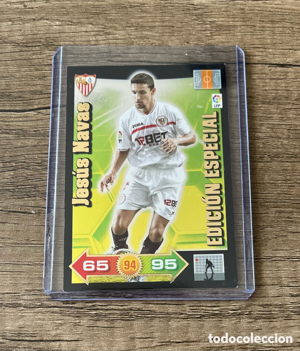 Cromos de f&uacute;tbol: JES&Uacute;S NAVAS EDICI&Oacute;N ESPECIAL ADRENALYN XL 2010 2011