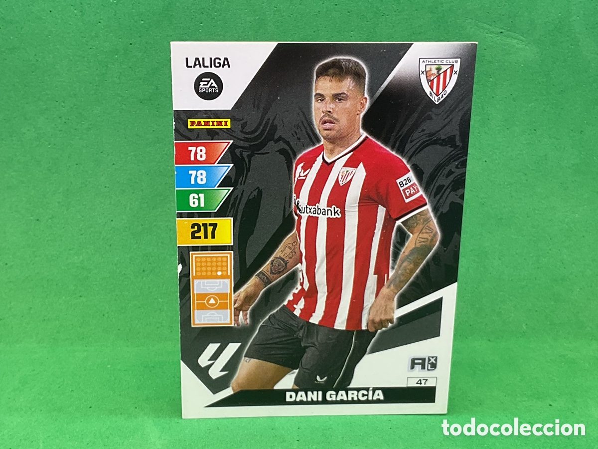 Cromos de f&uacute;tbol: N&ordm; 47 . DANI GARCIA .AT CLUB BILBAO. LA LIGA 2023/2024. ADRENALYN XL TRADING CARD GAME. PANINI.