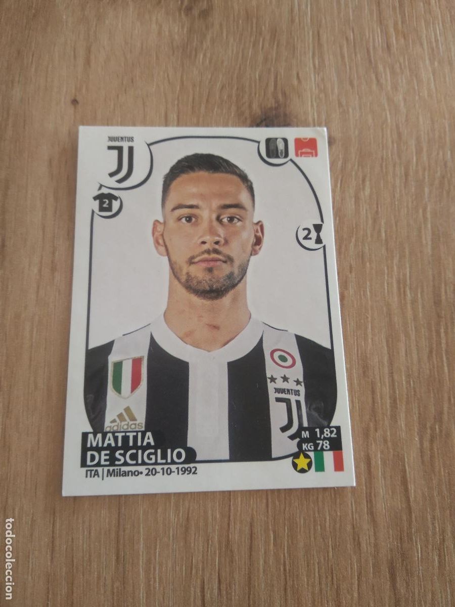 Cromos de f&uacute;tbol: 295 MATTIA DE SCIGLIO JUVENTUS TURIN CROMO FUTBOL PANINI LIGA ITALIA 17-18 CALCIATORI 2017-2018