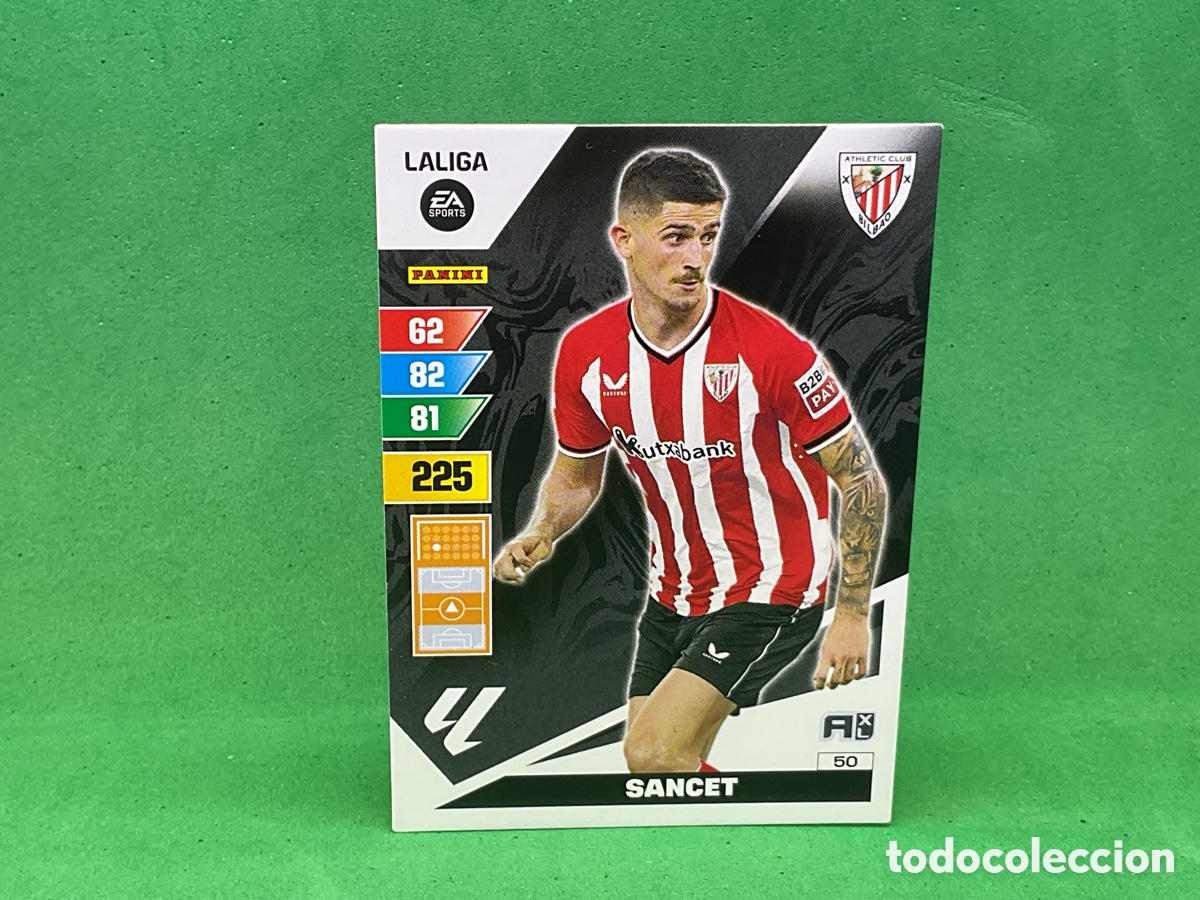 Cromos de f&uacute;tbol: N&ordm; 50 . SANCET .ATHLETIC CLUB BILBAO. LA LIGA 2023/2024. ADRENALYN XL TRADING CARD GAME. PANINI.