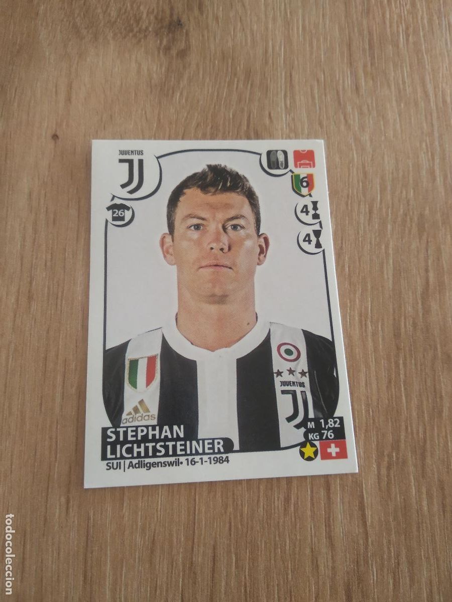 Cromos de f&uacute;tbol: 296 LICHTSTEINER JUVENTUS TURIN CROMO FUTBOL PANINI LIGA ITALIA 17-18 CALCIATORI 2017-2018