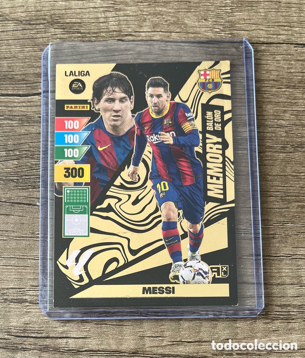 Cromos de f&uacute;tbol: MESSI BAL&Oacute;N DE ORO MEMORY ADRENALYN 2023 2024