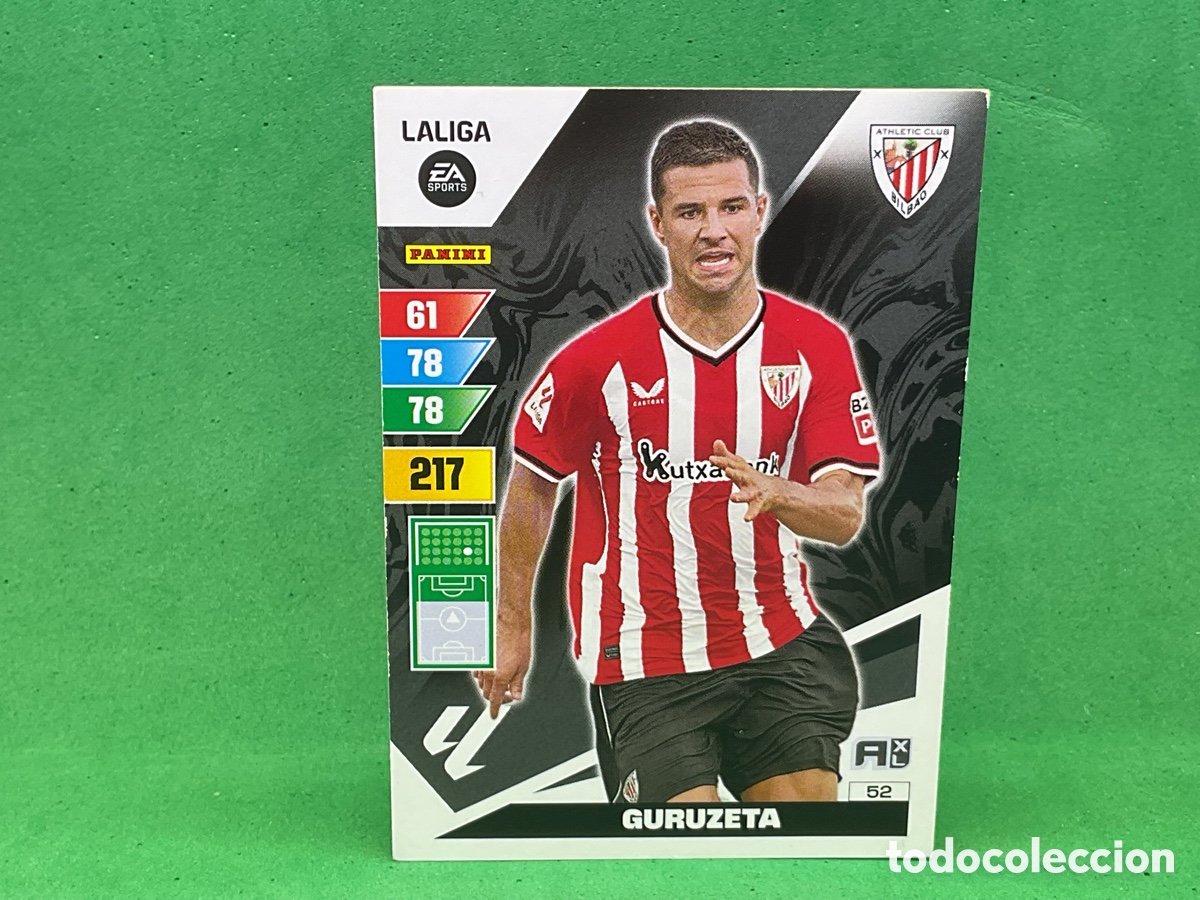 Cromos de f&uacute;tbol: N&ordm; 52 . GURUZETA .ATHLETIC CLUB BILBAO. LA LIGA 2023/2024. ADRENALYN XL TRADING CARD GAME. PANINI.