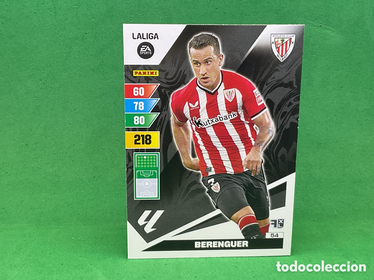 Cromos de f&uacute;tbol: N&ordm; 54 .BERENGUER .ATHLETIC CLUB. BILBAO. LA LIGA 2023/2024. ADRENALYN XL TRADING CARD GAME. PANINI.
