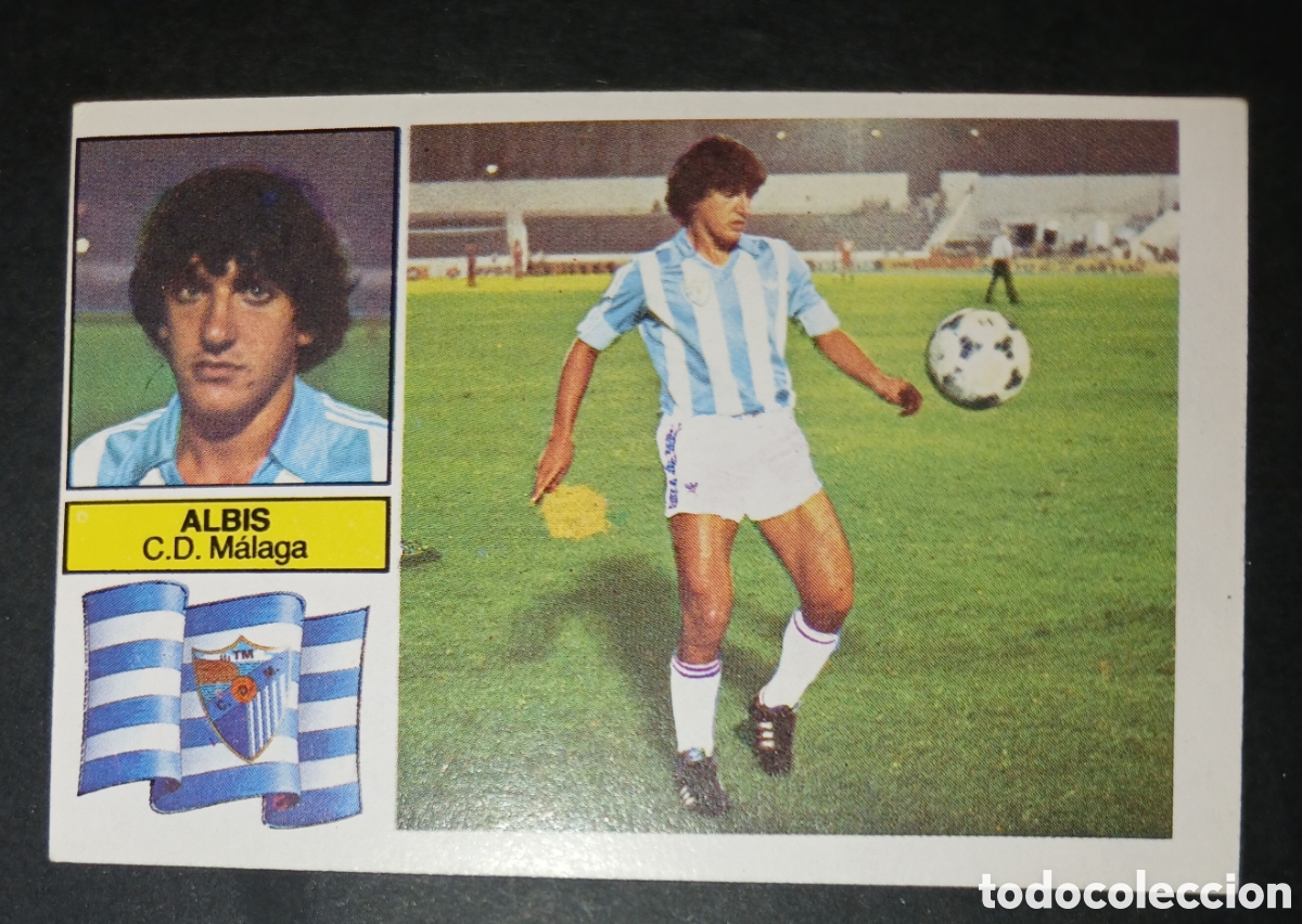 Cromos de Futebol: CROMO ALBIS CD M&Aacute;LAGA EDICIONES ESTE LIGA 1982 83 1982 1983 COLOCA SIN PEGAR NUNCA PEGADO