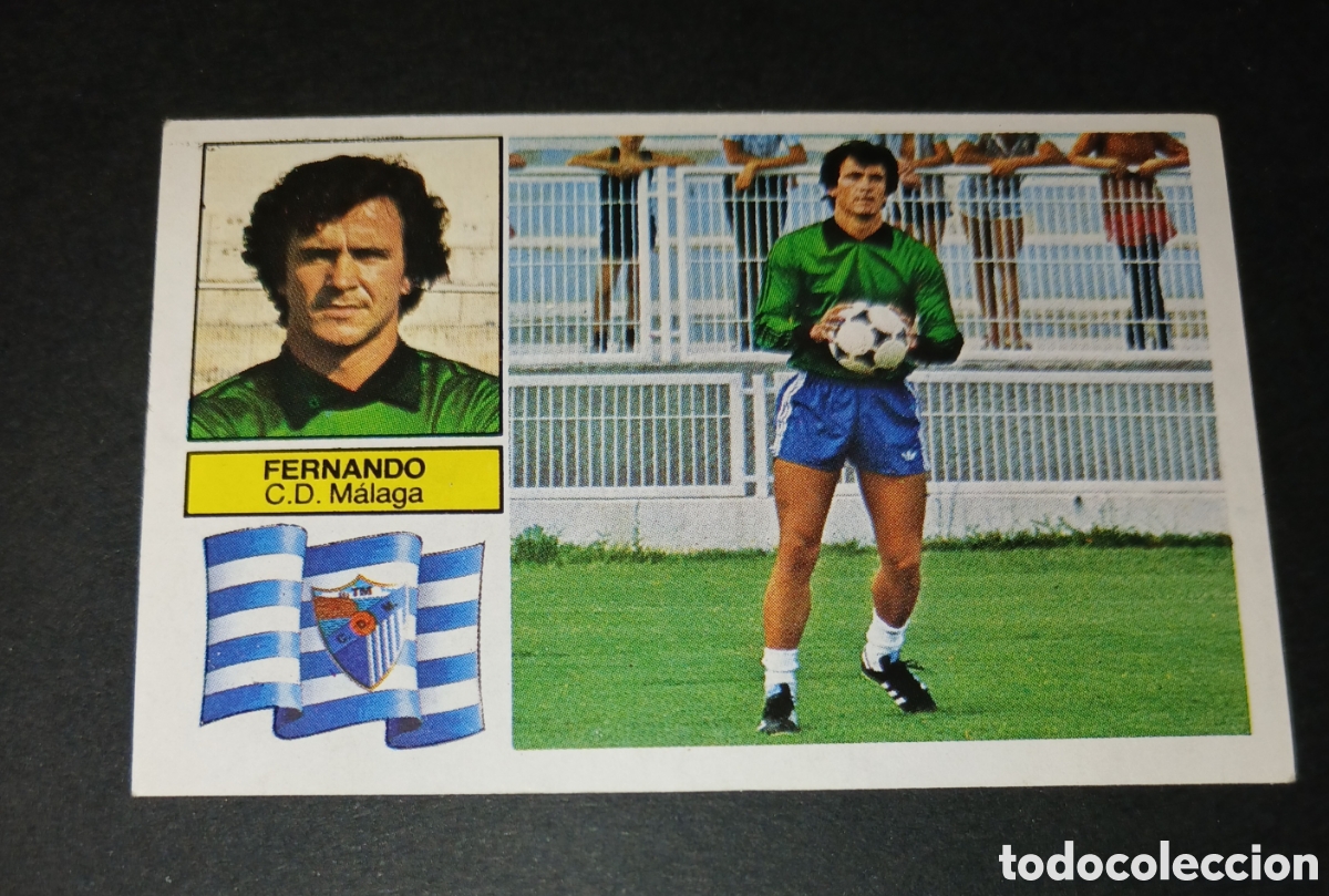 Cromos de f&uacute;tbol: CROMO FERNANDO CD M&Aacute;LAGA EDICIONES ESTE LIGA 1982 83 1982 1983 SIN PEGAR NUNCA PEGADO