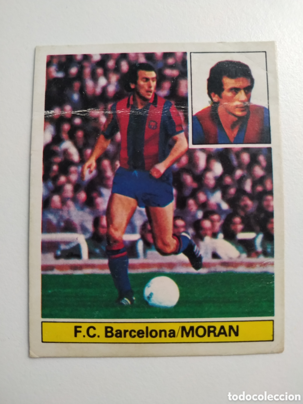 Cromos de f&uacute;tbol: MORAN, VERSI&Oacute;N BARCELONA 81-82 EDICIONES ESTE 1981 1982 CROMO DESPEGADO RECUPERADO