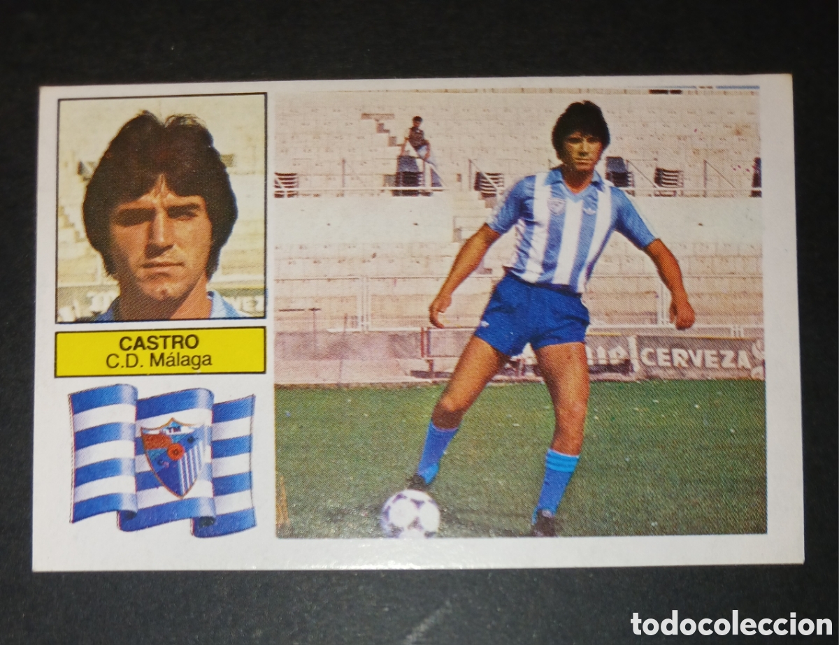 Cromos de f&uacute;tbol: CROMO CASTRO CD M&Aacute;LAGA EDICIONES ESTE LIGA 1982 83 1982 1983 SIN PEGAR NUNCA PEGADO