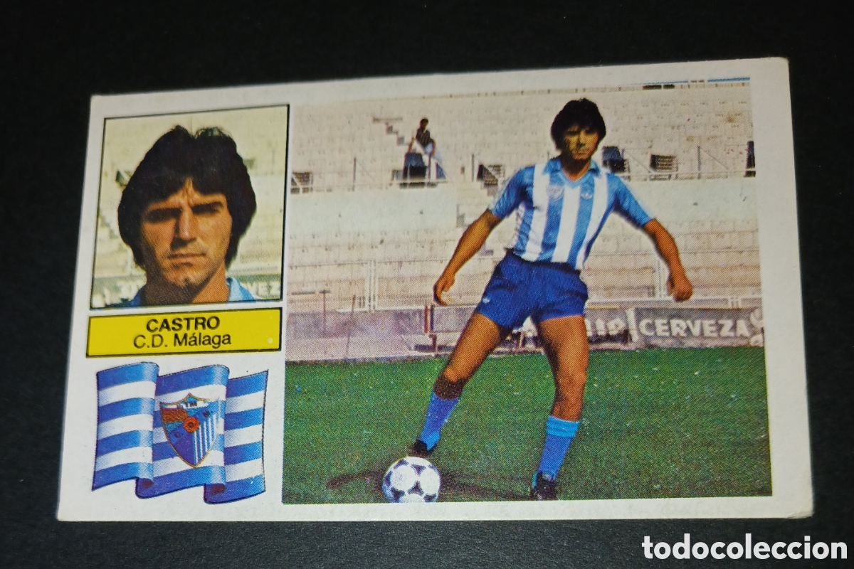 Cromos de f&uacute;tbol: CROMO CASTRO CD M&Aacute;LAGA EDICIONES ESTE LIGA 1982 83 1982 1983 SIN PEGAR NUNCA PEGADO