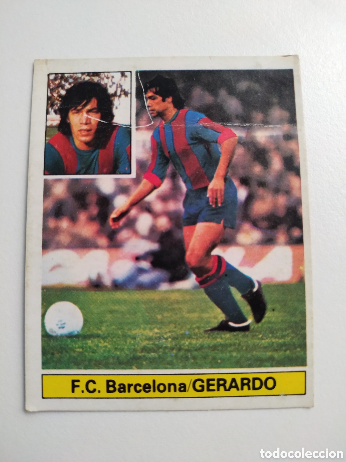 Cromos de f&uacute;tbol: GERARDO FICHAJE 2 VERSION BARCELONA LIGA ESTE 1981/82 81 82 DESPEGADO