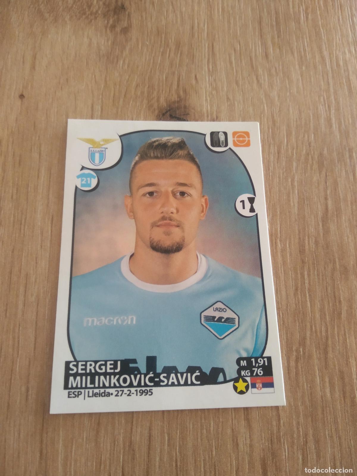 Cromos de f&uacute;tbol: 332 MILINKOVIC-SAVIC LAZIO CROMO FUTBOL PANINI LIGA ITALIA 17-18 CALCIATORI 2017-2018