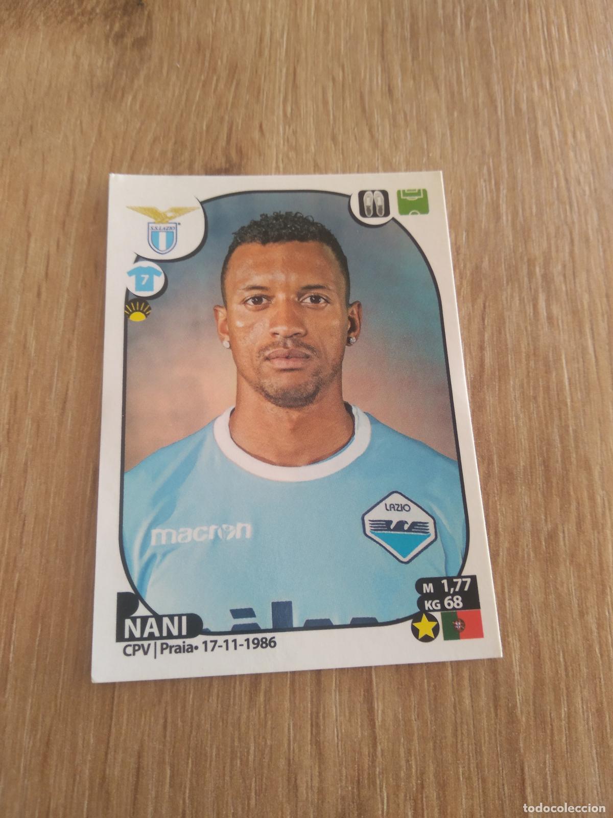 Cromos de f&uacute;tbol: 334 NANI LAZIO CROMO FUTBOL PANINI LIGA ITALIA 17-18 CALCIATORI 2017-2018