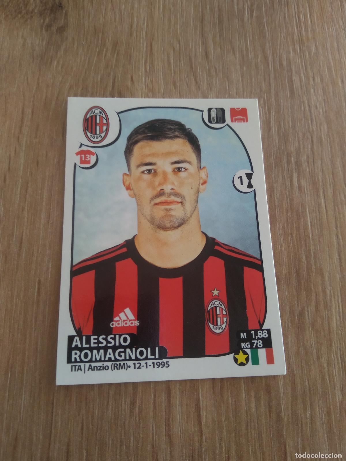 Cromos de f&uacute;tbol: 344 ROMAGNOLI AC MILAN CROMO FUTBOL PANINI LIGA ITALIA 17-18 CALCIATORI 2017-2018