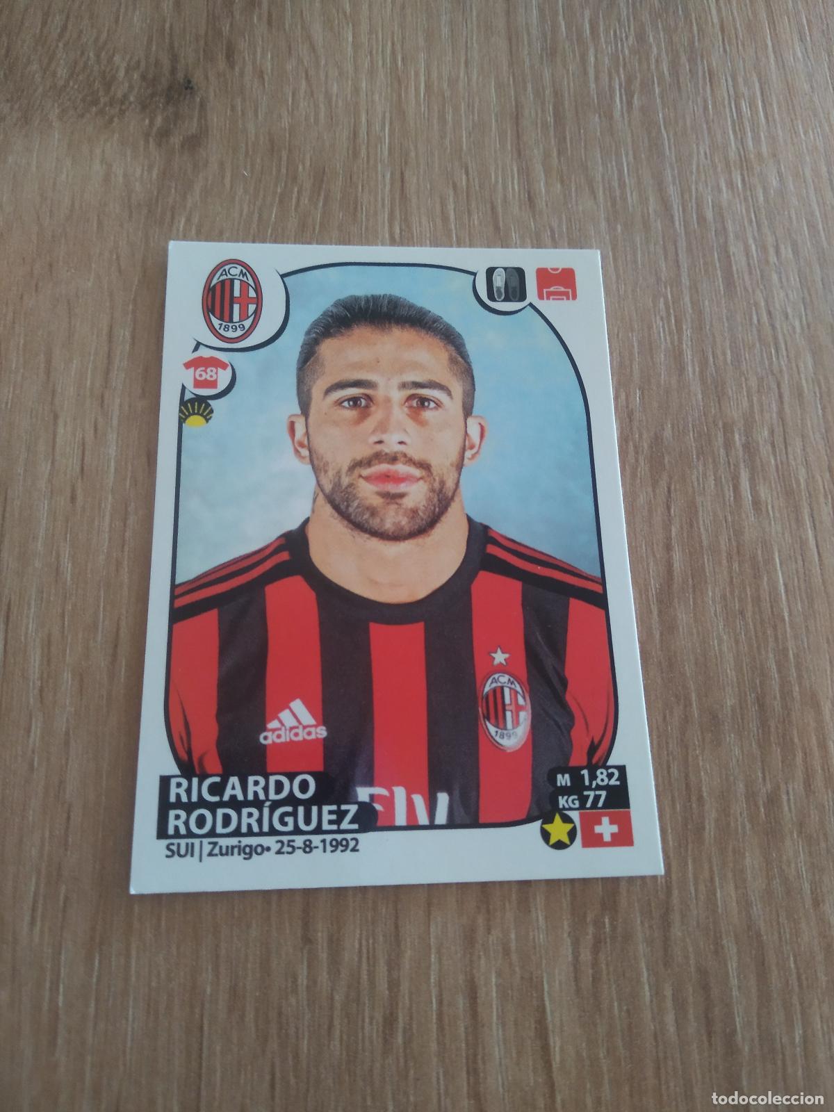 Cromos de f&uacute;tbol: 350 RICARDO RODRIGUEZ AC MILAN CROMO FUTBOL PANINI LIGA ITALIA 17-18 CALCIATORI 2017-2018