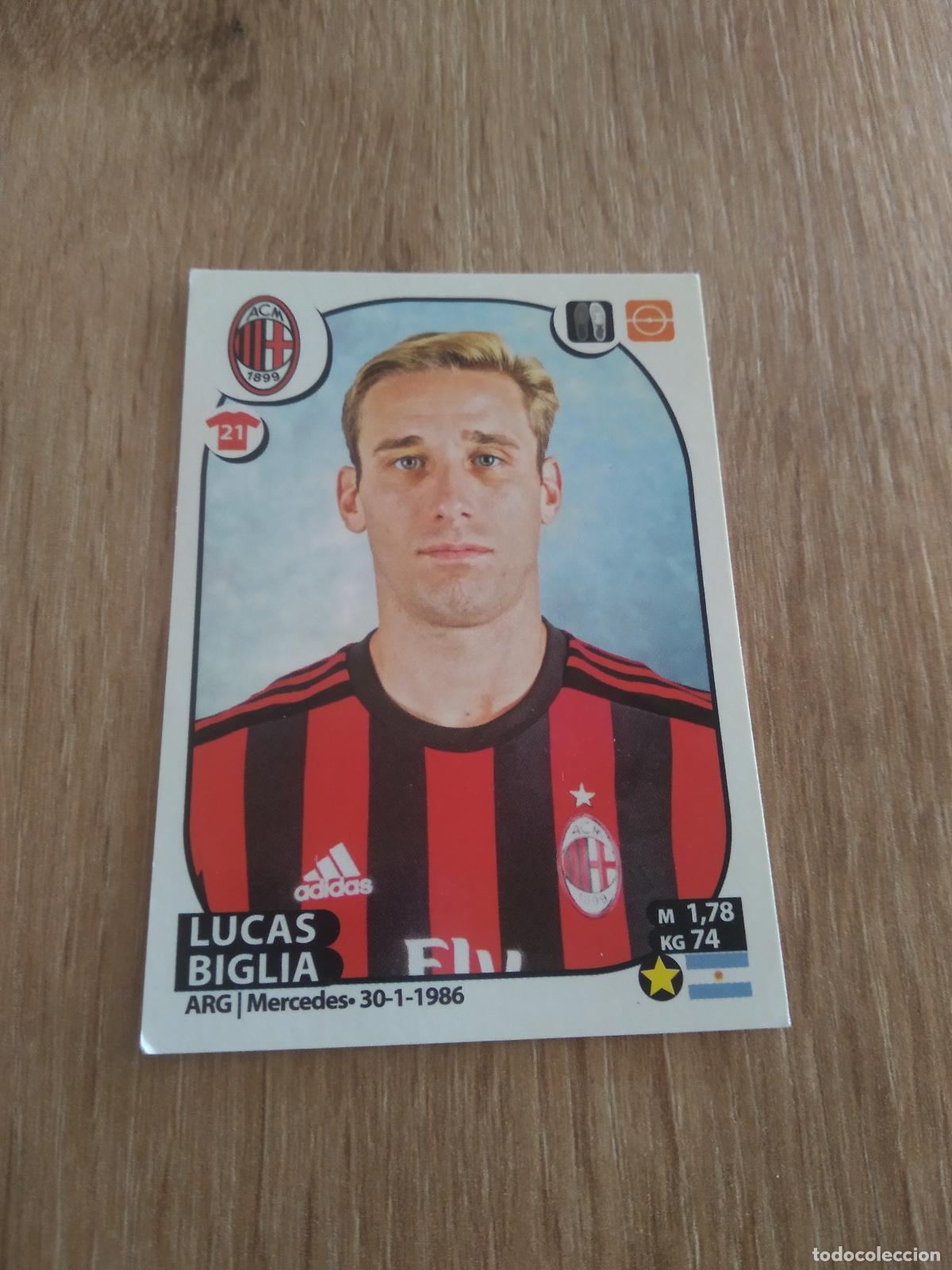 Cromos de f&uacute;tbol: 356 LUCAS BIGLIA AC MILAN CROMO FUTBOL PANINI LIGA ITALIA 17-18 CALCIATORI 2017-2018