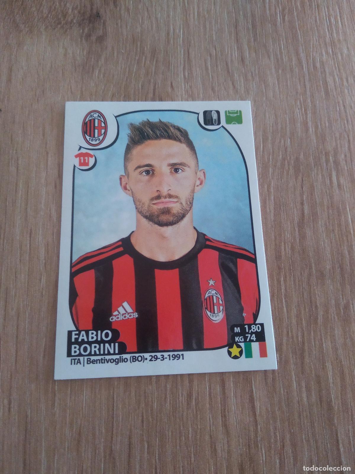 Cromos de f&uacute;tbol: 360 FABIO BORINI AC MILAN CROMO FUTBOL PANINI LIGA ITALIA 17-18 CALCIATORI 2017-2018