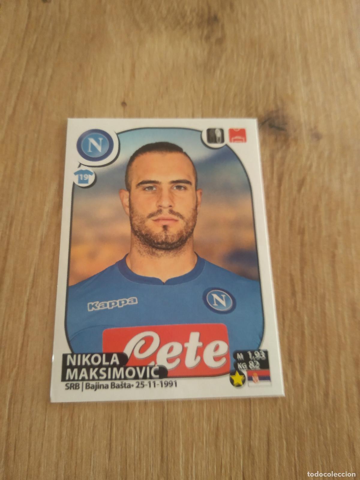 Cromos de f&uacute;tbol: 373 MAKSIMOVIC NAPOLES NAPOLI CROMO FUTBOL PANINI LIGA ITALIA 17-18 CALCIATORI 2017-2018