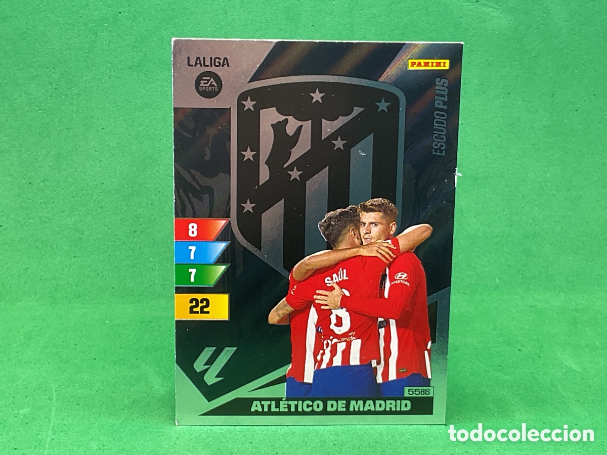 Cromos de f&uacute;tbol: N&ordm; 55 BIS .ESCUDO PLUS .ATHLETICO DE MADRID. LA LIGA 2023/2024. ADRENALYN XL . PANINI.