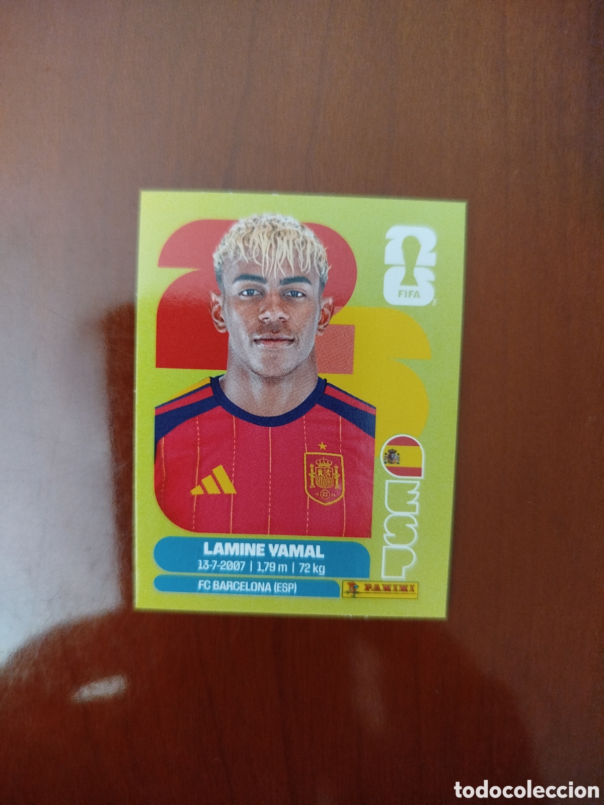 Cromos de f&uacute;tbol: PANINI.MUNDIAL 2026.ESPA&Ntilde;A. LAMINE YAMAL (CAMPE&Oacute;N DEL MUNDO).