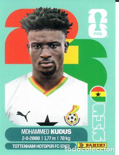 Cromos de f&uacute;tbol: CROMO PANINI MUNDIAL WORLD CUP 2026 - GHA14 GHA 14 - KUDUS - GHANA