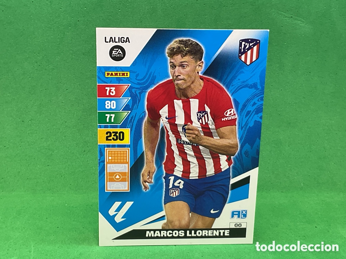 Cromos de f&uacute;tbol: N&ordm; 66 . M.LLORENTE .ATHLETICO DE MADRID. LA LIGA 2023/2024. ADRENALYN XL TRADING CARD GAME. PANINI.
