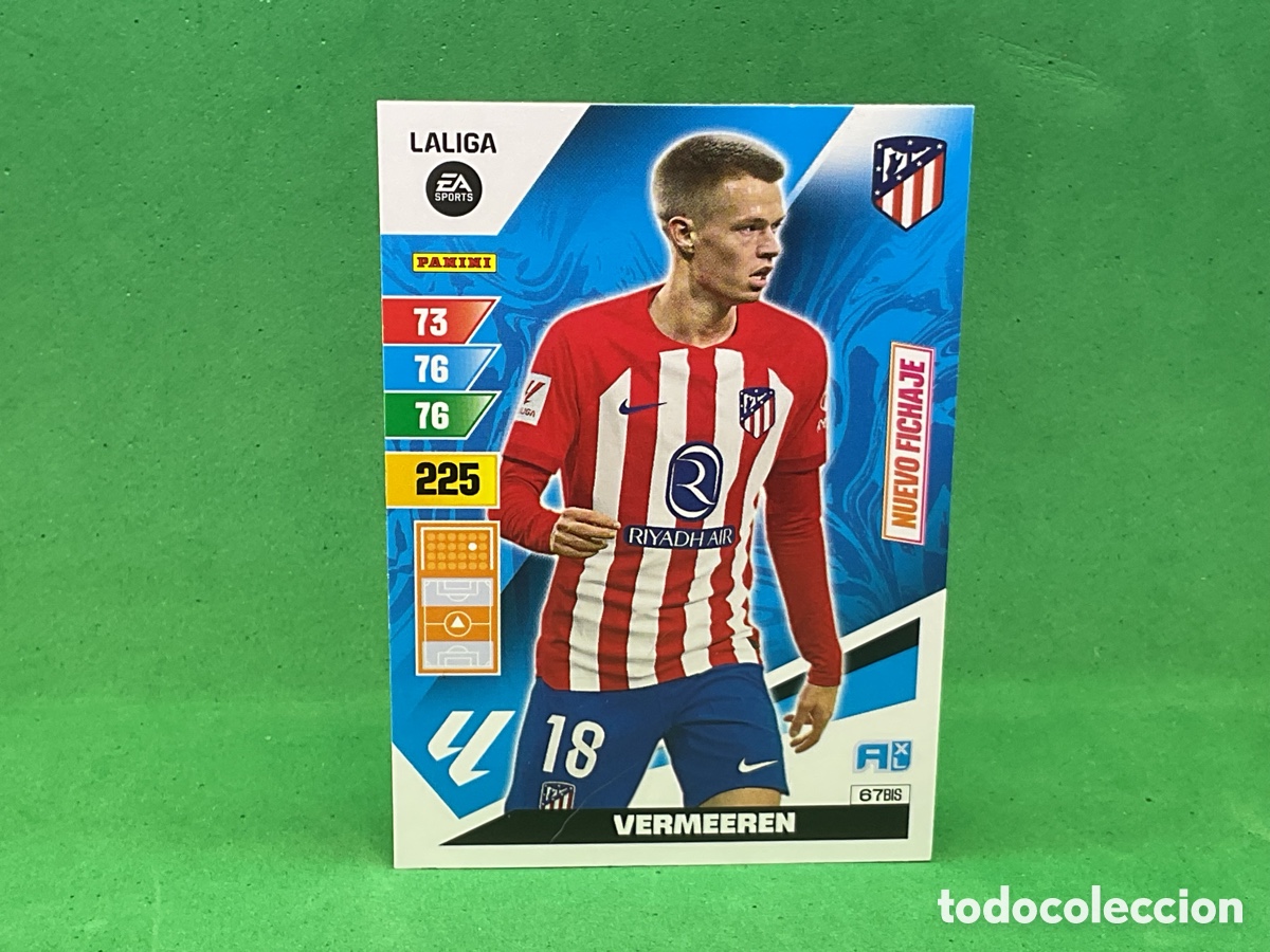 Cromos de f&uacute;tbol: N&ordm; 67 BIS . VERMEEREN .ATHLETICO DE MADRID. LA LIGA 2023/2024. ADRENALYN XL TRADING CARD GAME.