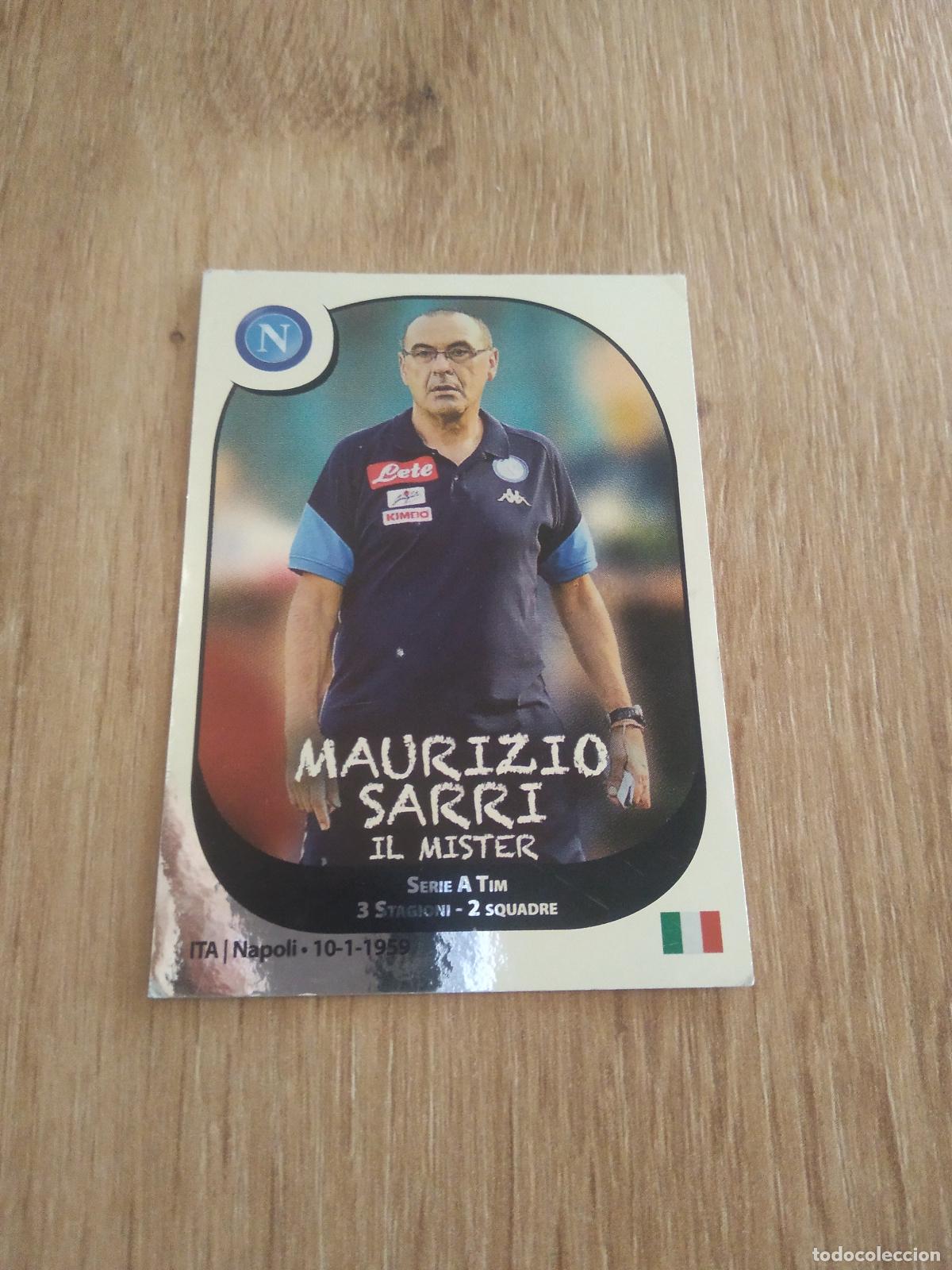 Cromos de f&uacute;tbol: 394 MAURIZIO SARRI NAPOLES NAPOLI CROMO FUTBOL PANINI LIGA ITALIA 17-18 CALCIATORI 2017-2018
