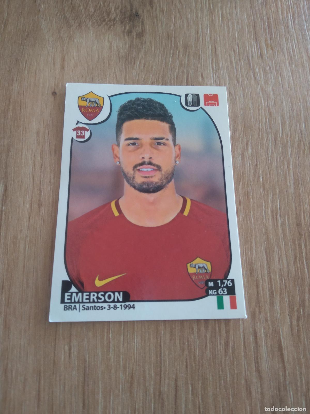 Cromos de f&uacute;tbol: 407 EMERSON ROMA CROMO FUTBOL PANINI LIGA ITALIA 17-18 CALCIATORI 2017-2018