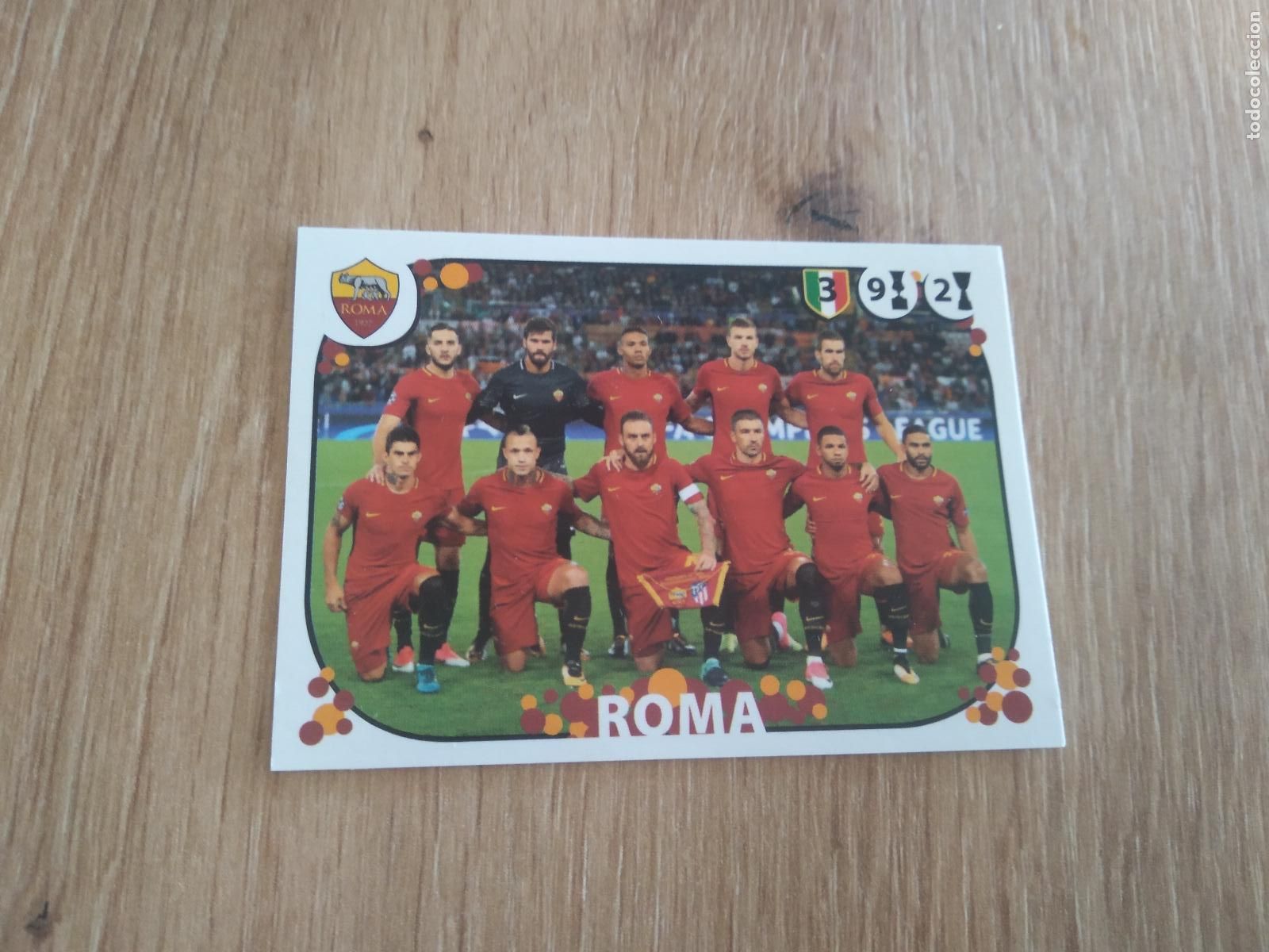 Cromos de f&uacute;tbol: 421 EQUIPO PLANTILLA ROMA CROMO FUTBOL PANINI LIGA ITALIA 17-18 CALCIATORI 2017-2018