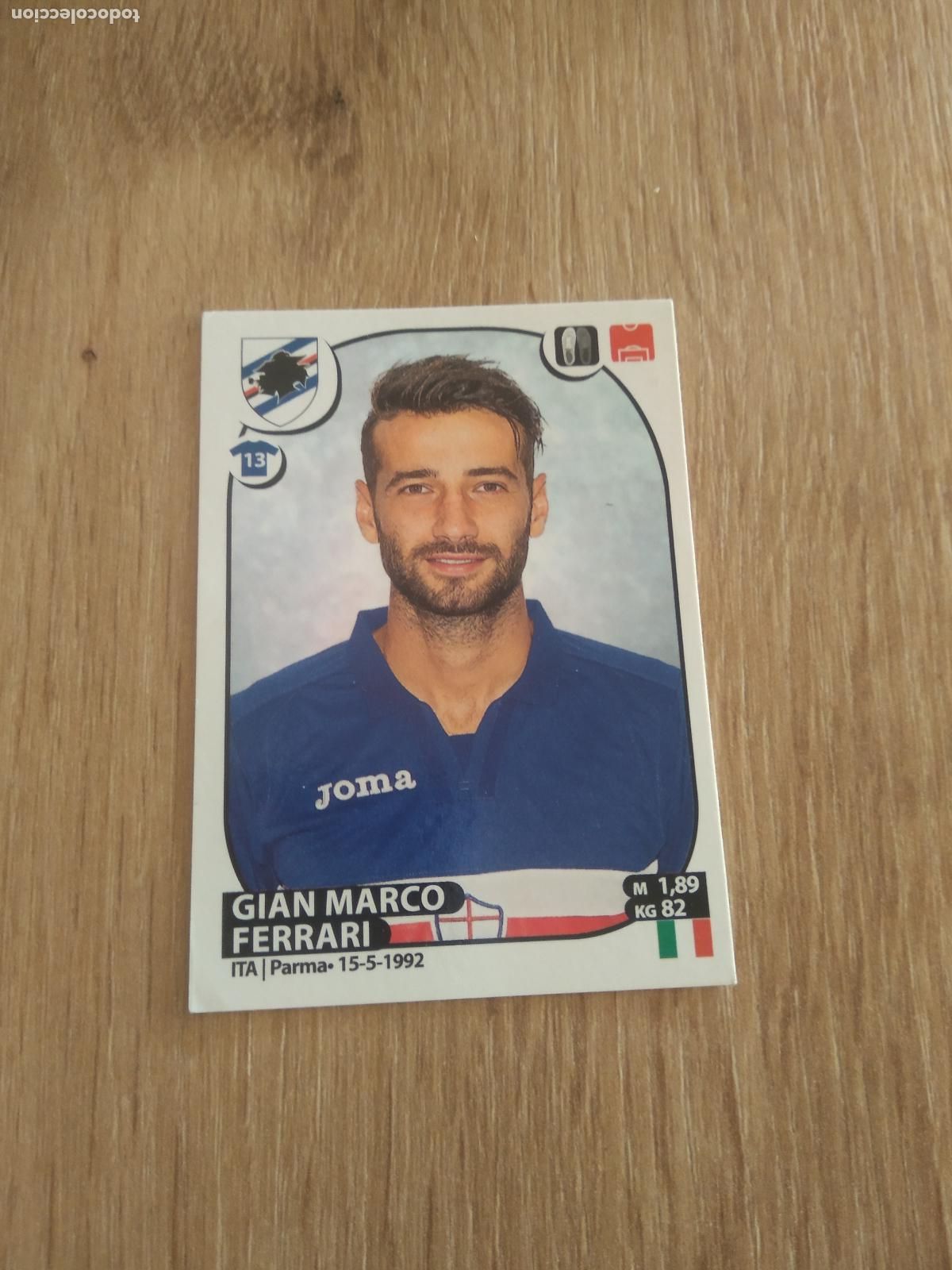 Fu&szlig;ball-Sticker: 429 GIAN MARCO FERRARI SAMPDORIA CROMO FUTBOL PANINI LIGA ITALIA 17-18 CALCIATORI 2017-2018