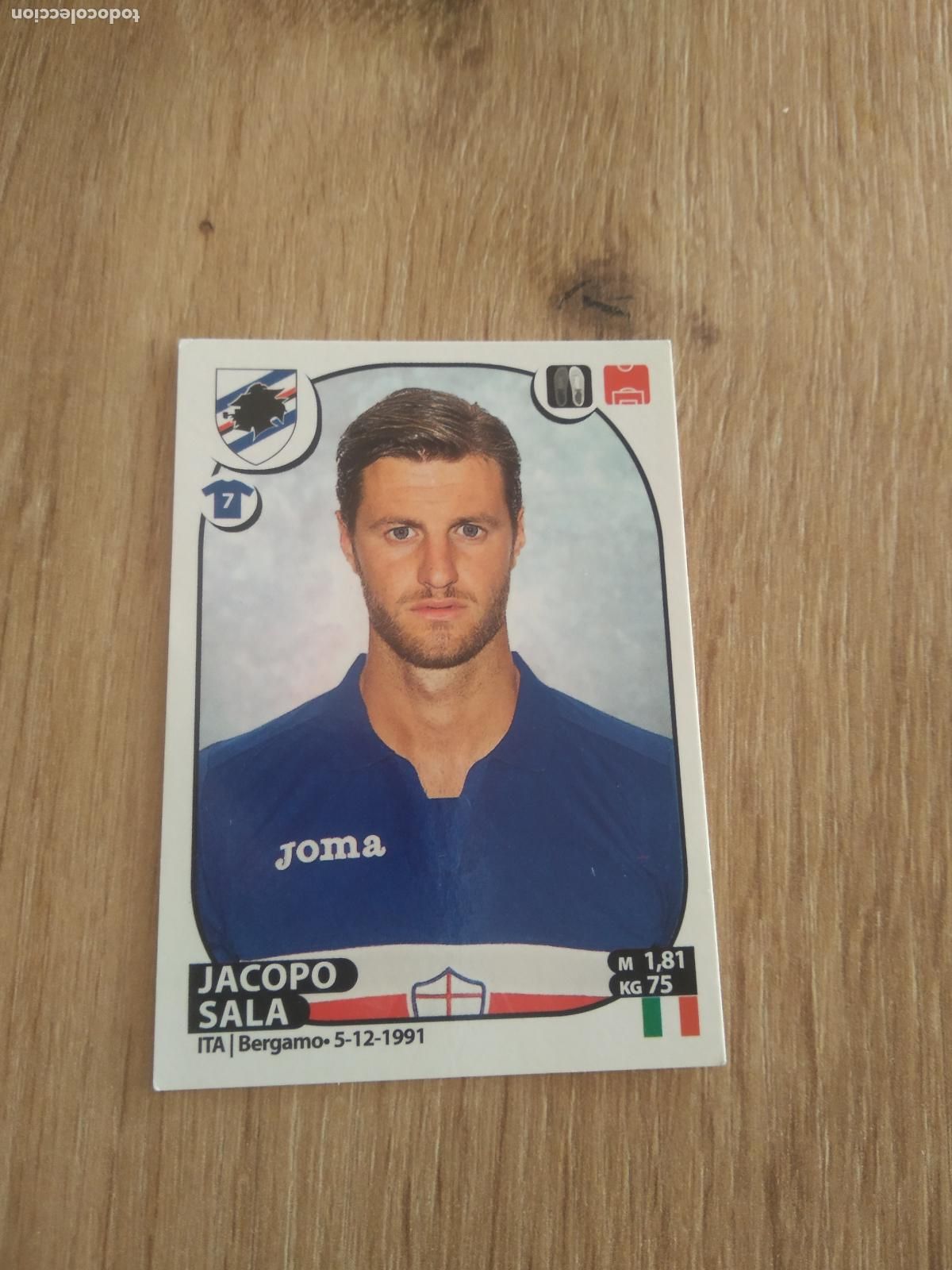 Fu&szlig;ball-Sticker: 432 JACOPO SALA SAMPDORIA CROMO FUTBOL PANINI LIGA ITALIA 17-18 CALCIATORI 2017-2018