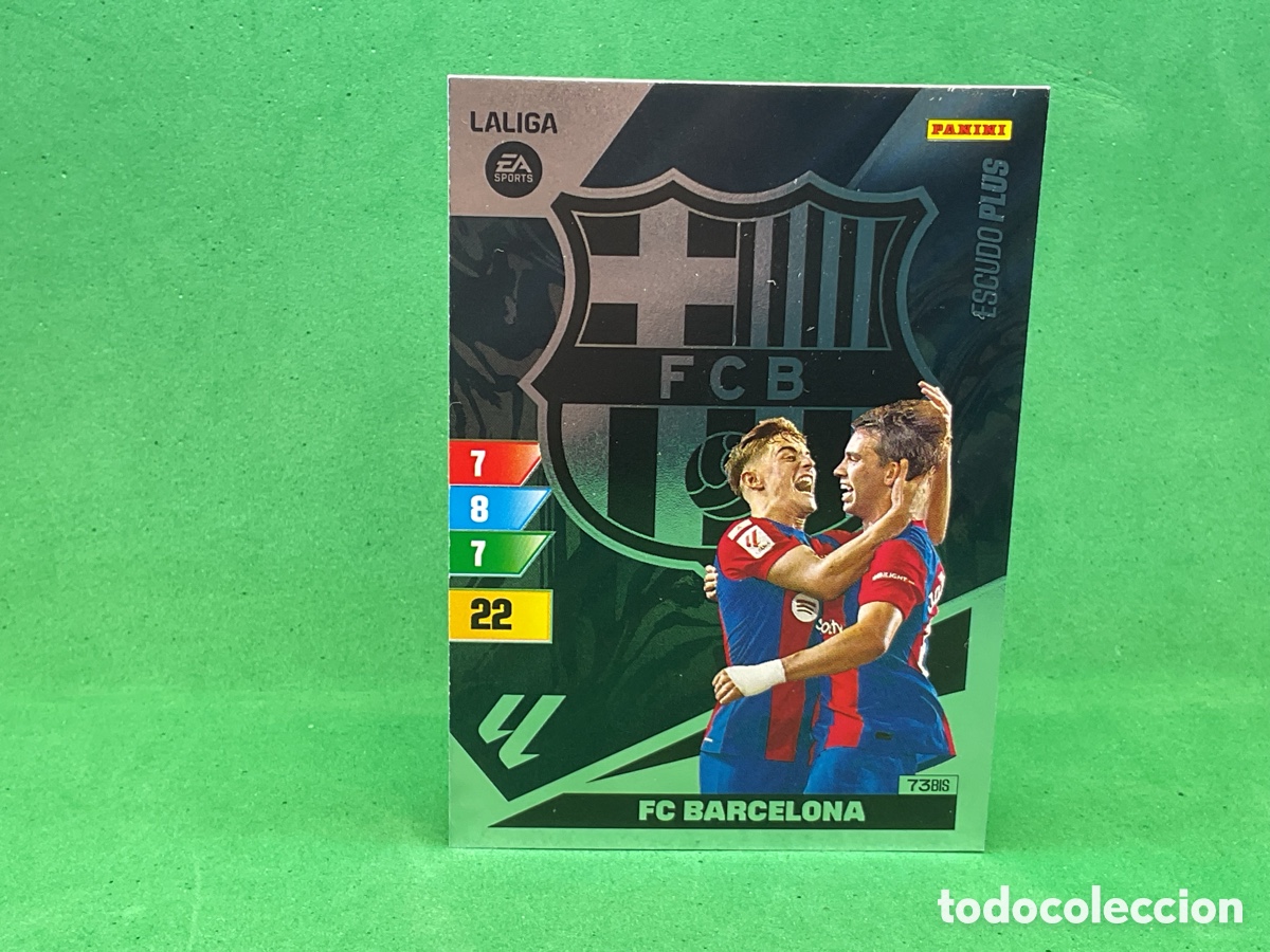 Cromos de Futebol: N&ordm; 73 BIS . ESCUDO PLUS.F.C.BARCELONA. LA LIGA 2023/2024. ADRENALYN XL TRADING CARD GAME. PANINI
