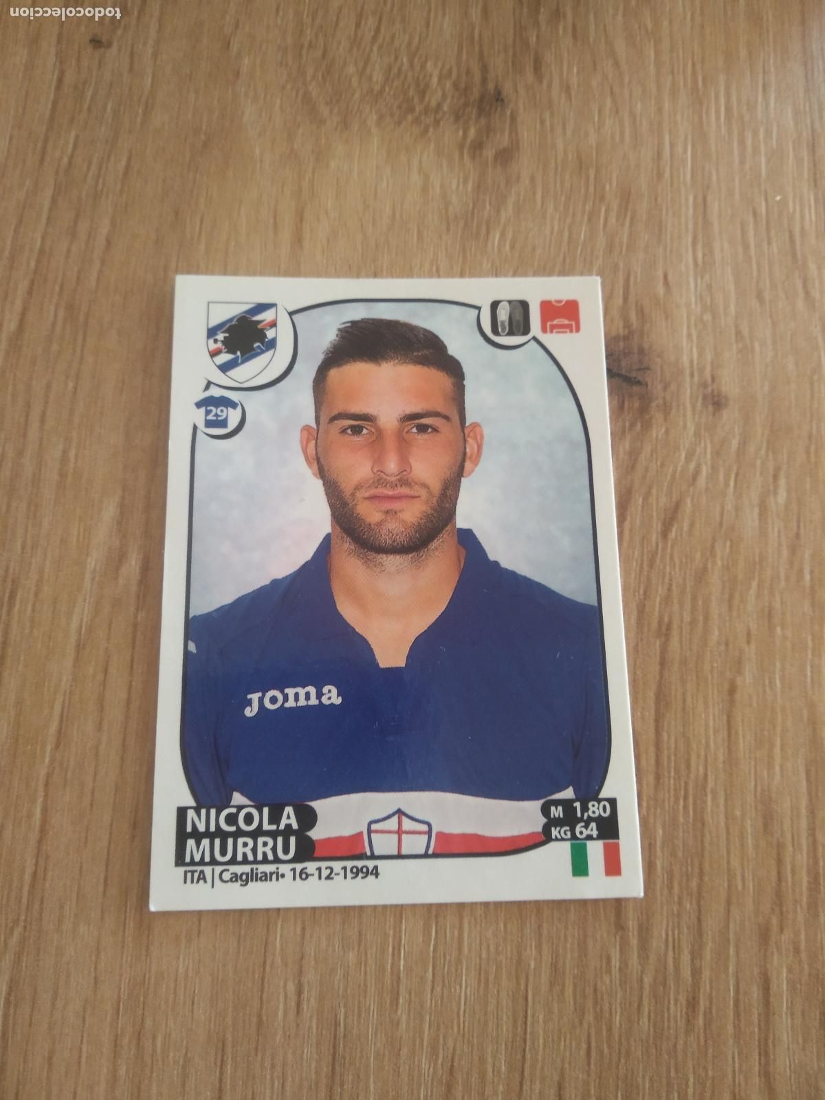 Cromos de Futebol: 435 NICOLA MURRU SAMPDORIA CROMO FUTBOL PANINI LIGA ITALIA 17-18 CALCIATORI 2017-2018