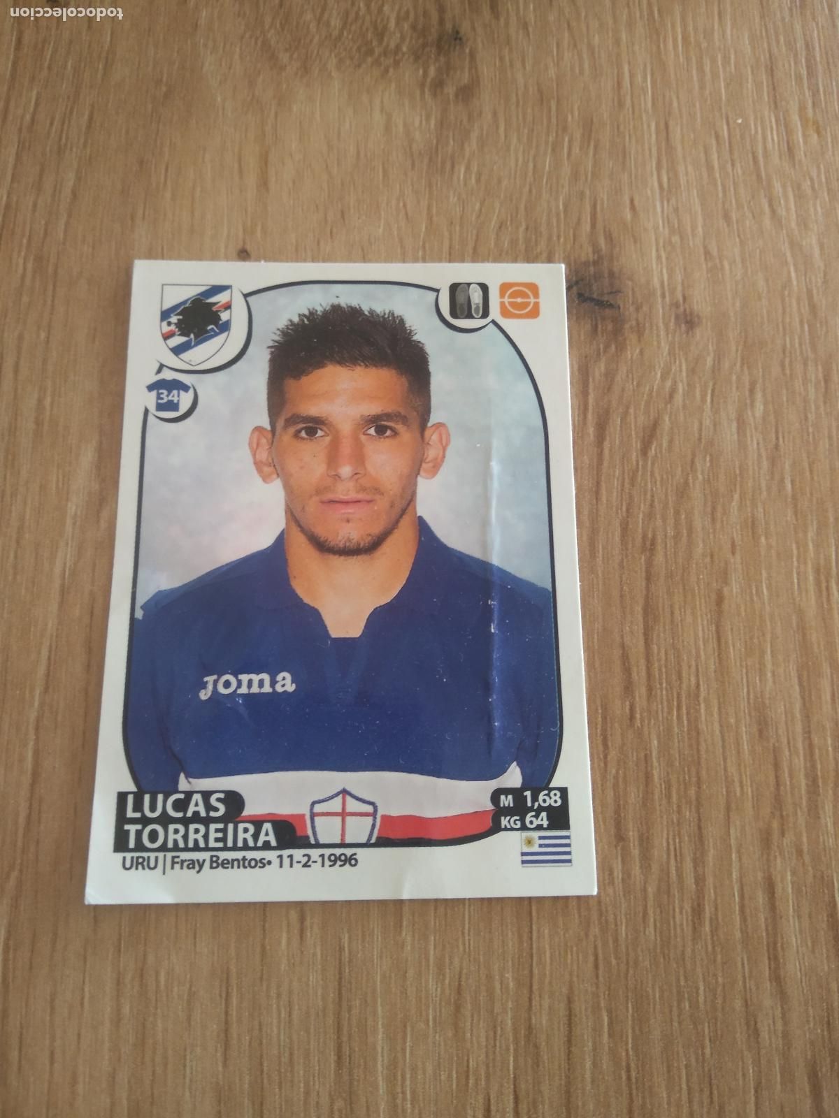 Cromos de f&uacute;tbol: 439 LUCAS TORREIRA SAMPDORIA CROMO FUTBOL PANINI LIGA ITALIA 17-18 CALCIATORI 2017-2018
