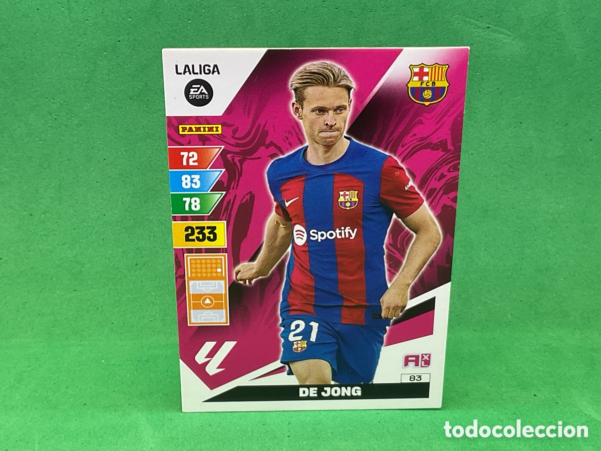 Cromos de f&uacute;tbol: N&ordm; 83 . F DE JONG .F.C.BARCELONA. LA LIGA 2023/2024. ADRENALYN XL TRADING CARD GAME. PANINI