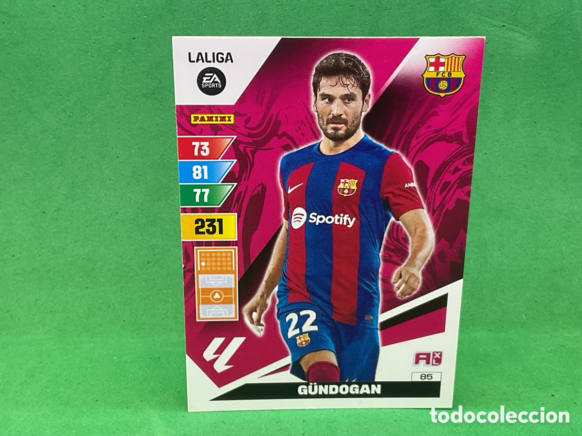 Cromos de f&uacute;tbol: N&ordm; 85 . GUNDOGAN .F.C.BARCELONA. LA LIGA 2023/2024. ADRENALYN XL TRADING CARD GAME. PANINI
