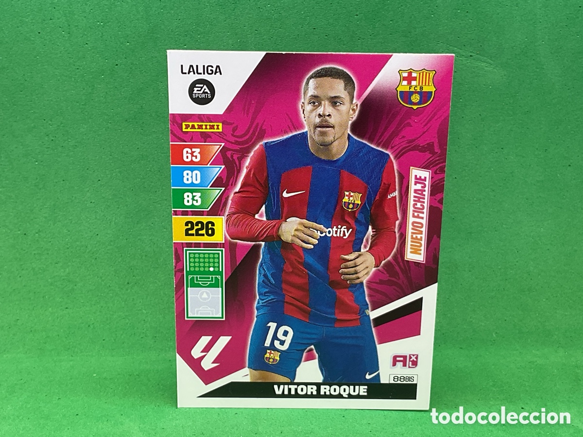 Cromos de f&uacute;tbol: N&ordm; 88 BIS .VITOR ROQUE .F.C.BARCELONA. LA LIGA 2023/2024. ADRENALYN XL TRADING CARD GAME. PANINI
