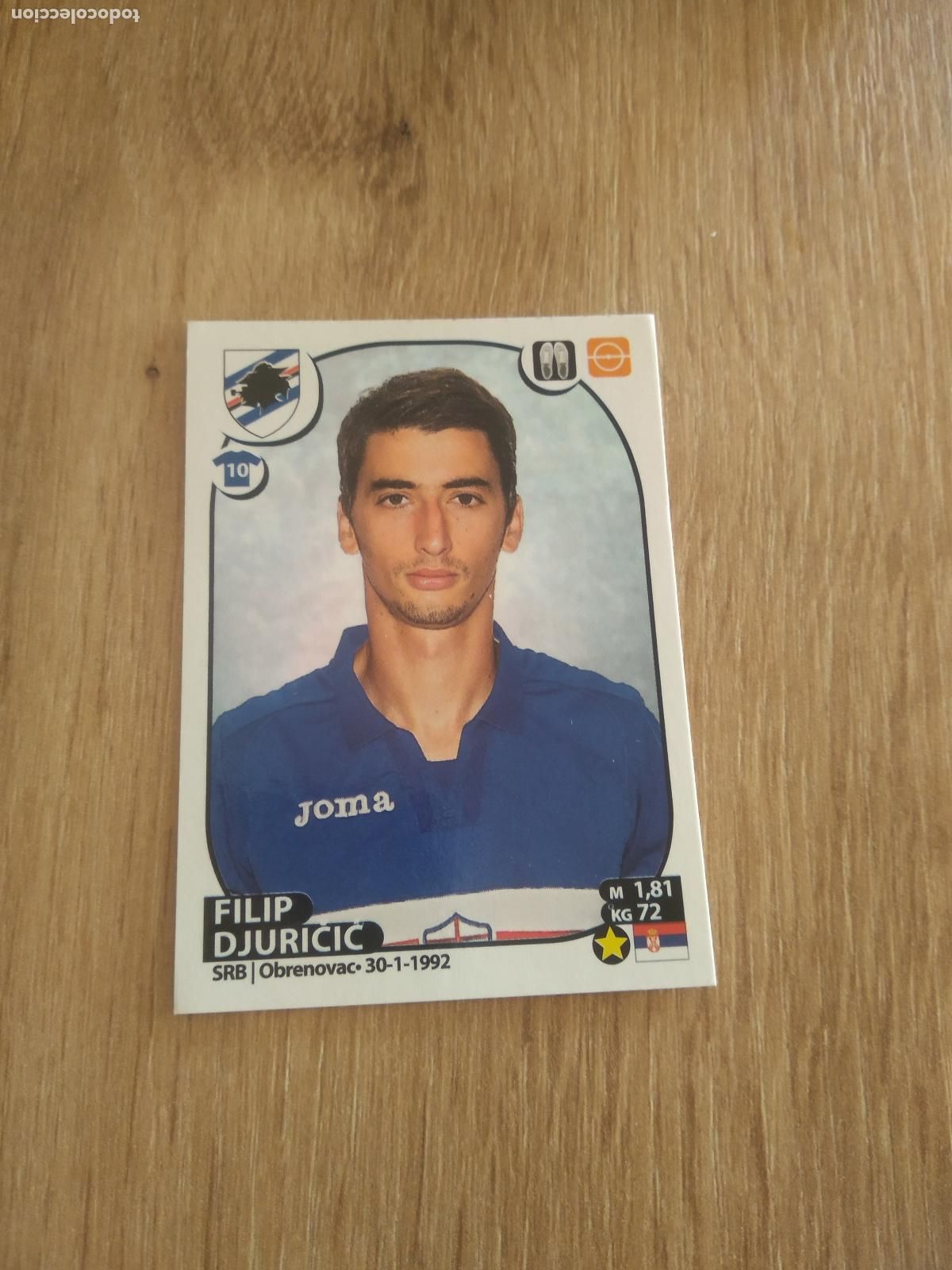Cromos de f&uacute;tbol: 443 FILIP DJURICIC SAMPDORIA CROMO FUTBOL PANINI LIGA ITALIA 17-18 CALCIATORI 2017-2018