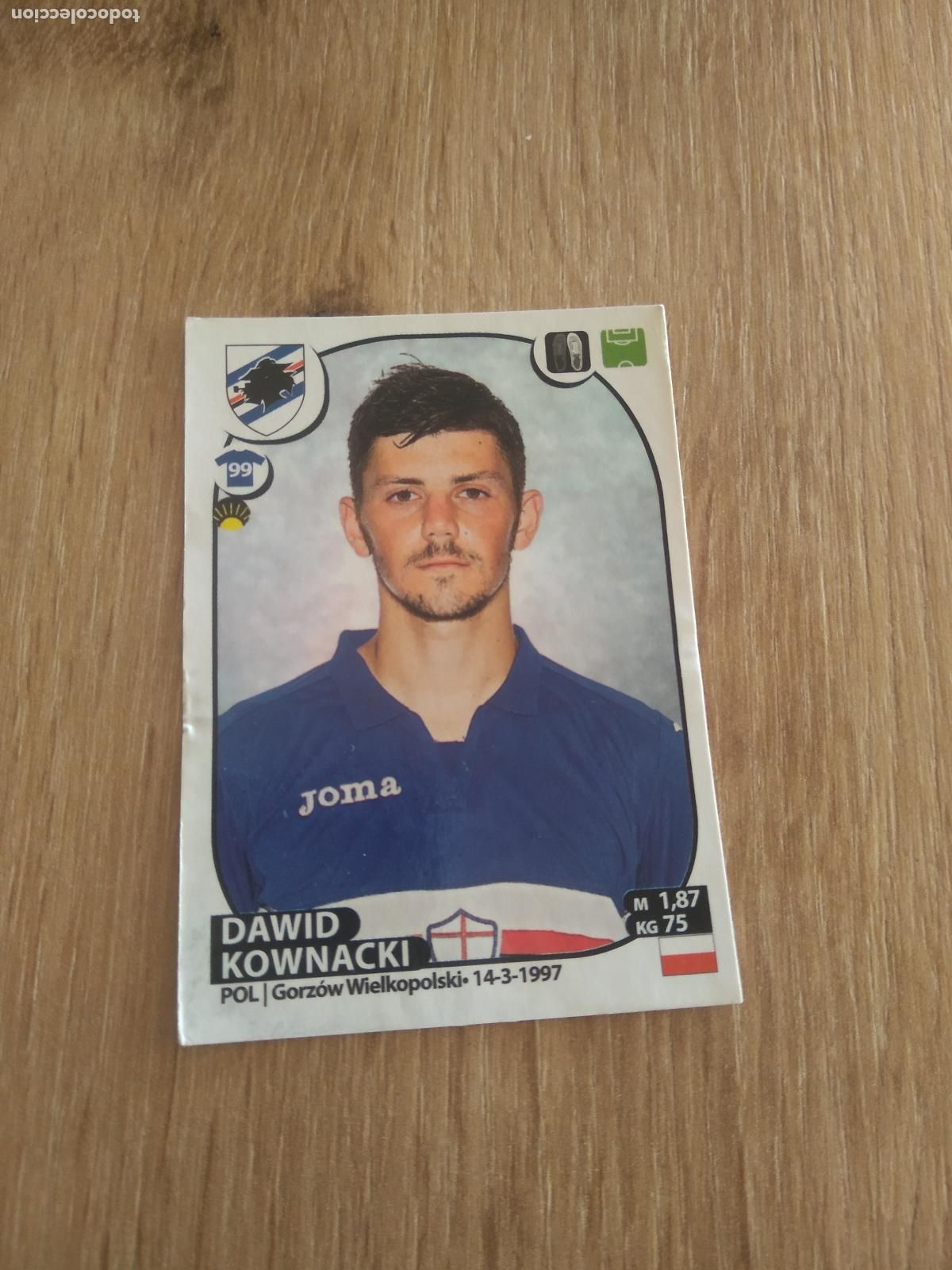 Cromos de f&uacute;tbol: 445 DAWID KOKWNACKI SAMPDORIA CROMO FUTBOL PANINI LIGA ITALIA 17-18 CALCIATORI 2017-2018