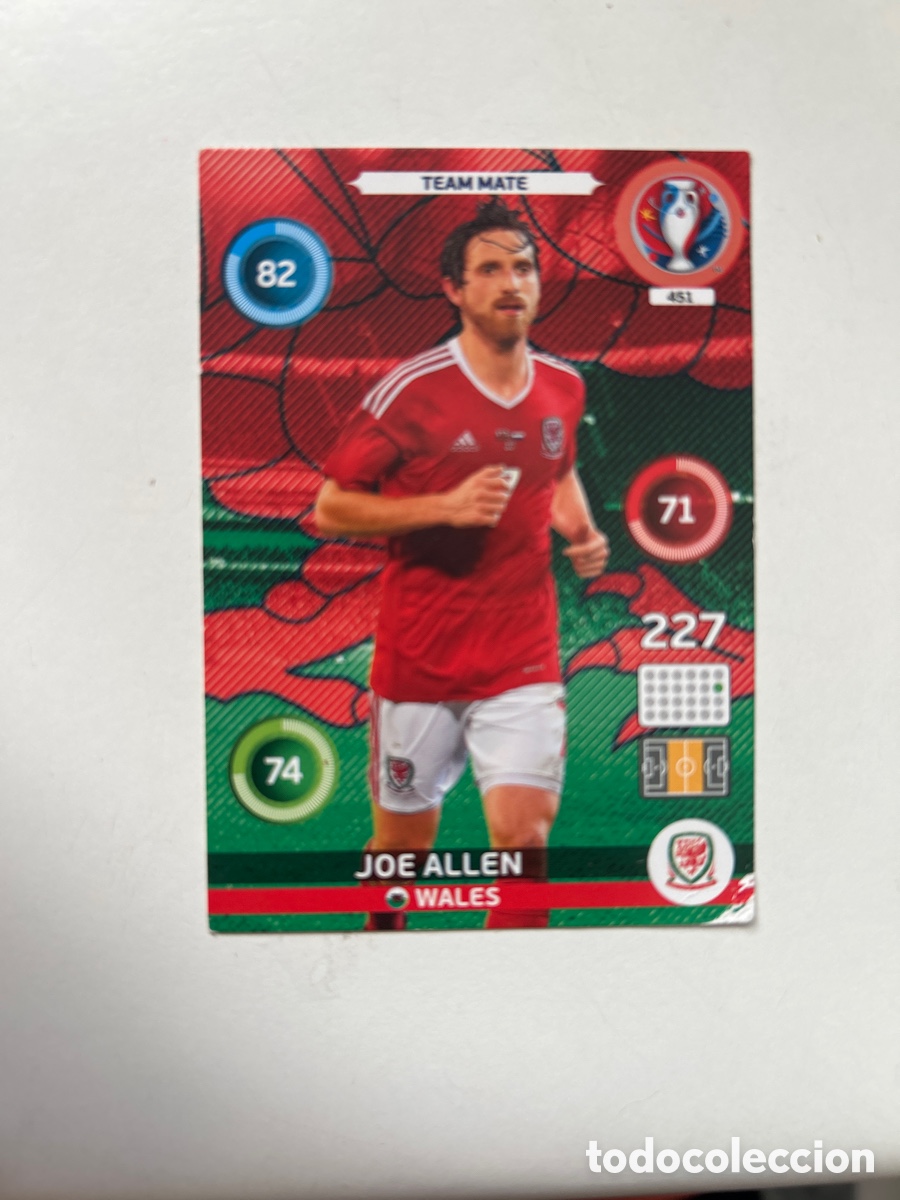 Cromos de f&uacute;tbol: Joe Allen EURO2016 (451)