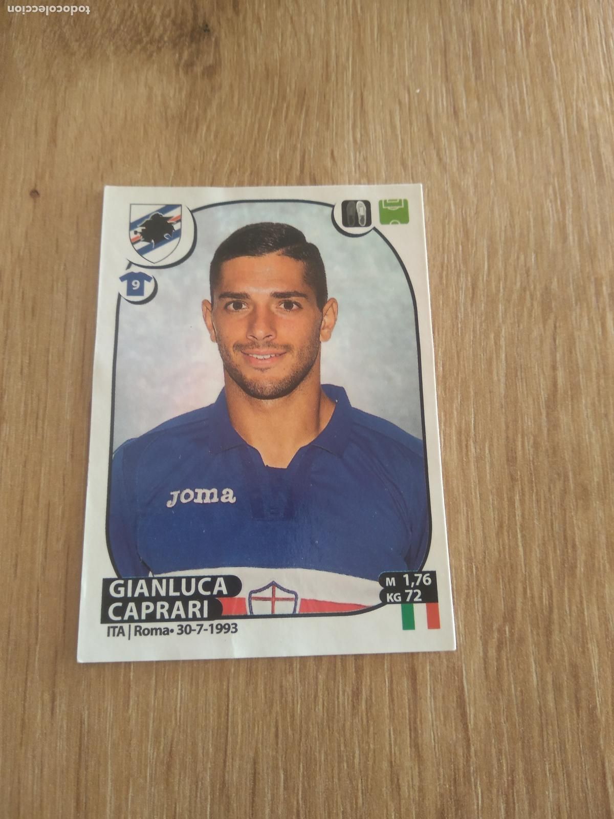Cromos de f&uacute;tbol: 446 GIANLUCA CAPRARI SAMPDORIA CROMO FUTBOL PANINI LIGA ITALIA 17-18 CALCIATORI 2017-2018
